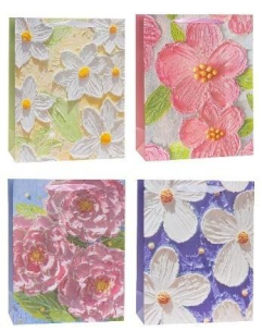 Opakowanie Torebka ozdobna 26x32x12cm brokat mix ROZETTE