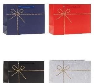 Opakowanie Torebka ozdobna 32x26x10cm hot-stamp mix ROZETTE 1 szt