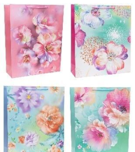 Opakowanie Torebka ozdobna 50x70x20cm szerokie dno mix