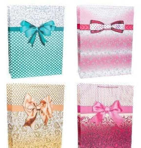 Opakowanie Torebka ozdobna 51x72x18cm szerokie dno mix