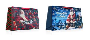 Opakowanie Torebka ozdobna Boże Narodzenie pozioma MIX
