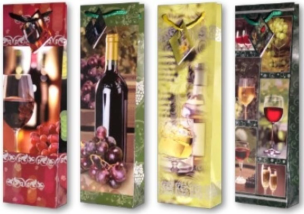 Opakowanie Torebka ozdobna laminowana PL-13 butelka alklohol