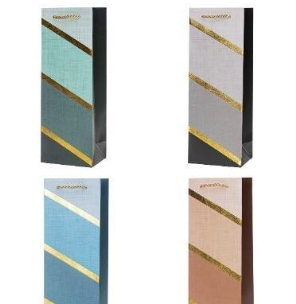 Opakowanie Torebka ozdobna na butelkę 12x36x9cm mix ROZETTE