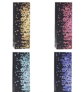 Opakowanie Torebka ozdobna na butelkę 12x36x9cm mix ROZETTE