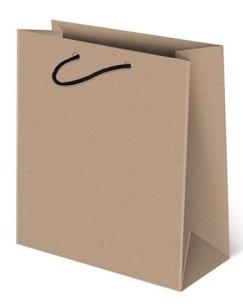 Opakowanie Torebka ozdobna szara P-N średnia