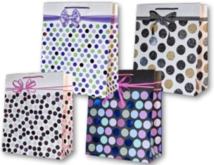 Opakowanie Torebka ozdobna złocona PL-6z średnia zestaw 59