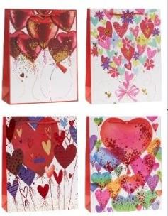 Opakowanie Torebka prezentowa 18x23x80cm mix ROZETTE