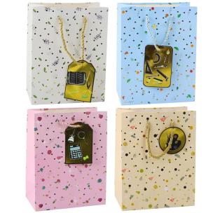 Torebka prezentowa 32x26x12cm MIX. Wydawca: Leantoys. Multiszop.pl Opakowanie Torebka prezentowa 32x26x12cm MIX