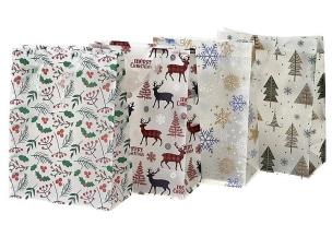Opakowanie Torebka prezentowa Boże Narodzenie 33x25x12cm MIX