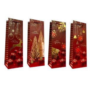 Opakowanie Torebka prezentowa Boże Narodzenie butelka mix