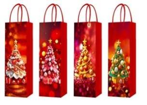 Opakowanie Torebka prezentowa butelka Boże Narodzenie platera