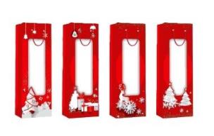 Opakowanie Torebka prezentowa butelka Boże Narodzenie platera