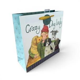 Opakowanie Torebka prezentowa duża - Crazy Dog Lady Psiara