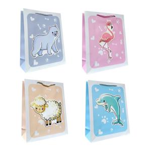 Opakowanie Torebka prezentowa dziecięca L 3D mix