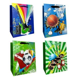 Opakowanie Torebka prezentowa dziecięca M brokat mix