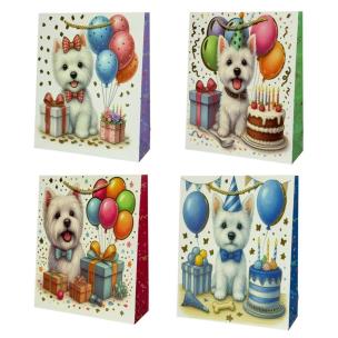 Opakowanie Torebka prezentowa dziecięca M Pieski mix