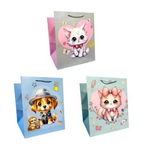 Opakowanie Torebka prezentowa dziecięca M szerokie dno mix