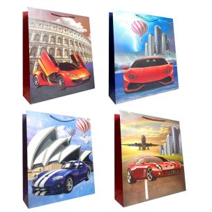 Opakowanie Torebka prezentowa dziecięca XL sports car mix