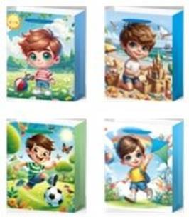 Opakowanie Torebka prezentowa L dziecięca mix