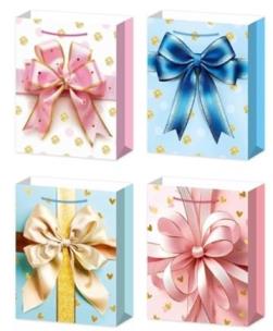 Opakowanie Torebka prezentowa L Kokarda mix