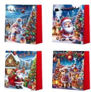 Opakowanie Torebka prezentowa M Boże Narodzenie mix