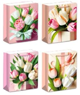 Opakowanie Torebka prezentowa M Kwiaty mix