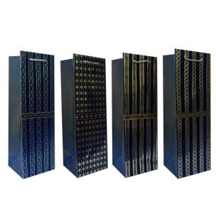 Torebka prezentowa na wino mix. Wydawca: JU-PITER. Multiszop.pl Opakowanie Torebka prezentowa na wino mix