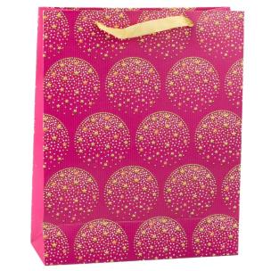 Torebka prezentowa różowa 23x26x10cm. Wydawca: Leantoys. Multiszop.pl Opakowanie Torebka prezentowa różowa 23x26x10cm