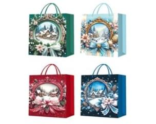 Opakowanie Torebka prezentowa S Boże Narodzenie brokat mix