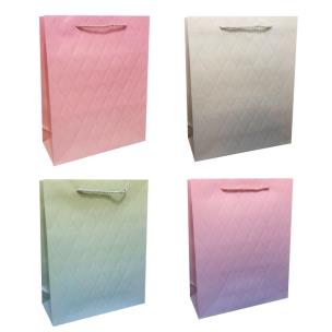 Opakowanie Torebka prezentowa S Gradient z tłoczeniem mix