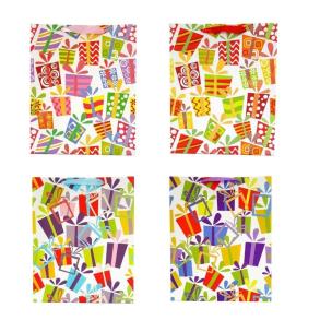 Opakowanie Torebka prezentowa uniwersalna L brokat mix