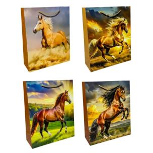 Opakowanie Torebka prezentowa uniwersalna L Rumak mix