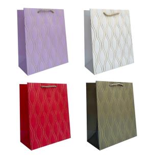 Opakowanie Torebka prezentowa uniwersalna S brokat MIX