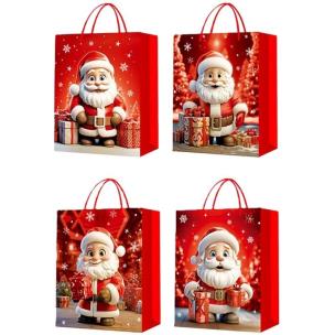 Opakowanie Torebka prezentowa XS Boże Narodzenie brokat mix