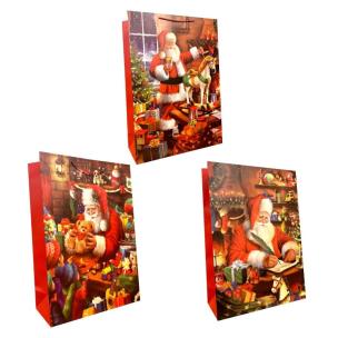 Opakowanie Torebka prezentowa XXL Boże Narodzenie szerokie