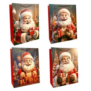 Opakowanie Torebka prezentowa XXL Boże Narodzenie szerokie