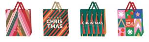 Opakowanie Torebka świąteczna duża 30x42x12cm mix