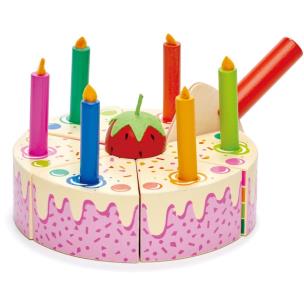 Tort urodzinowy tęczowy drewniany. Wydawca: Tender Leaf Toys. Multiszop.pl Opakowanie Tort urodzinowy tęczowy drewniany