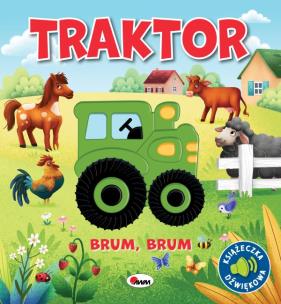 Traktor. Brum brum. Autor: Korolkiewicz Elżbieta. Multiszop.pl Okładka książki Traktor. Brum brum
