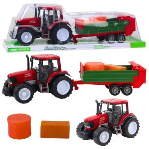 Traktor rolniczy z przyczepą zieloną. Wydawca: Leantoys. Multiszop.pl Opakowanie Traktor rolniczy z przyczepą zieloną
