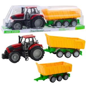 Traktor rolniczy z przyczepą zółtą. Wydawca: Leantoys. Multiszop.pl Opakowanie Traktor rolniczy z przyczepą zółtą