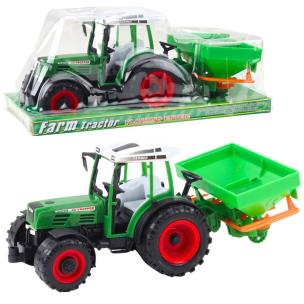 Traktor rolniczy z siewnikiem zielony. Wydawca: Leantoys. Multiszop.pl Opakowanie Traktor rolniczy z siewnikiem zielony