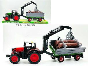 Opakowanie Traktor z przyczepą i drewnem