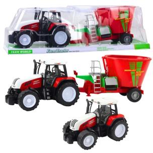 Traktor z przyczepą mieszalnik czerwony 60cm. Wydawca: Leantoys. Multiszop.pl Opakowanie Traktor z przyczepą mieszalnik czerwony 60cm