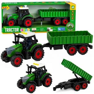 Opakowanie Traktor z przyczepą napęd frykcyjny światła