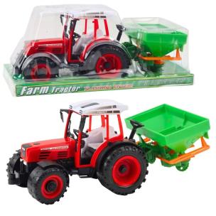 Traktor z siewnikiem czerwony 34cm. Wydawca: Leantoys. Multiszop.pl Opakowanie Traktor z siewnikiem czerwony 34cm