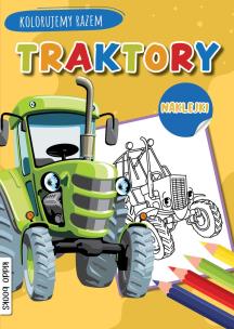 Okładka książki Traktory. Kolorujemy razem