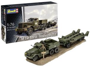 Transporter czołgów M19. Wydawca: Revell. Multiszop.pl Opakowanie Transporter czołgów M19