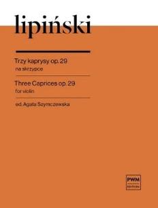 Okładka książki Trzy kaprysy op. 29 na skrzypce