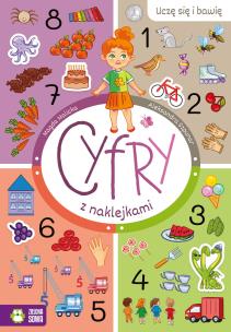 Okładka książki Uczę się i bawię Cyfry z naklejkami